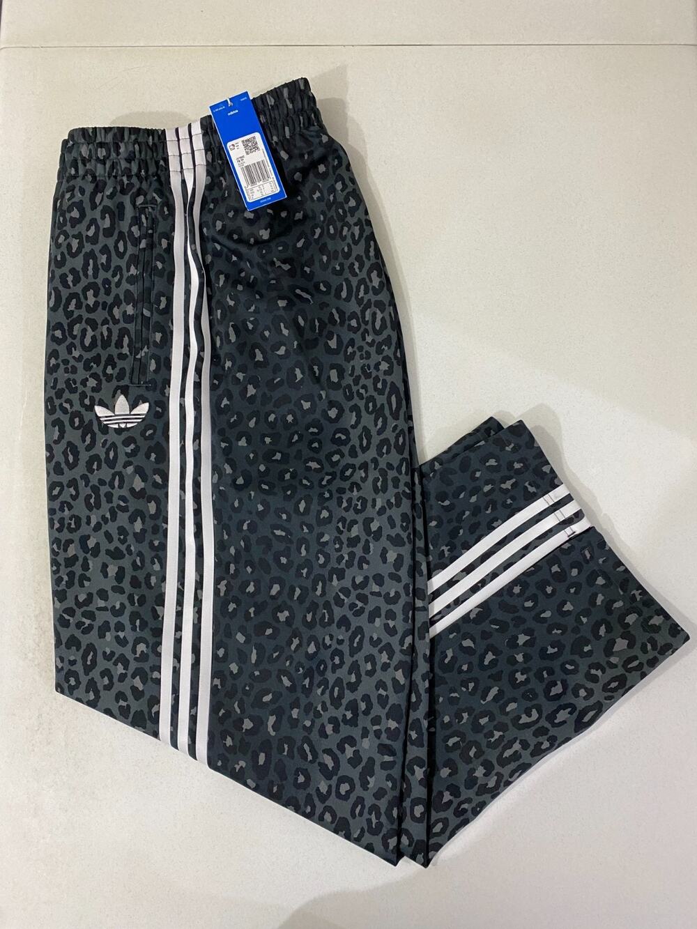 Adidas Originals Classic Firebird Loose Track Pants Black Leopard Size XL JV758
